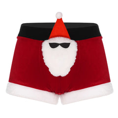 Santa’s Surprise Christmas Boxers - pridevoyageshop.com - gay costumes, men role play outfits, gay party costumes and gay rave outfits