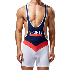 a sexy man in white Racerback Sports Performance Singlet - Men's Singlets, Bodysuits, Leotard & Unitard - pridevoyageshop.com