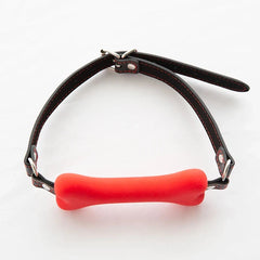 red TailWagger Bone Gag for Gay Puppy Play - pridevoyageshop.com - gay men’s puppy play gear, lingerie, fishnet and fetish wear