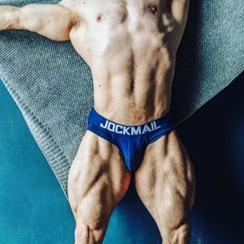 hot muscle gay man in blue Jockmail Mens Classic Briefs| Gay Mens Underwear- pridevoyageshop.com - gay men’s underwear and swimwear