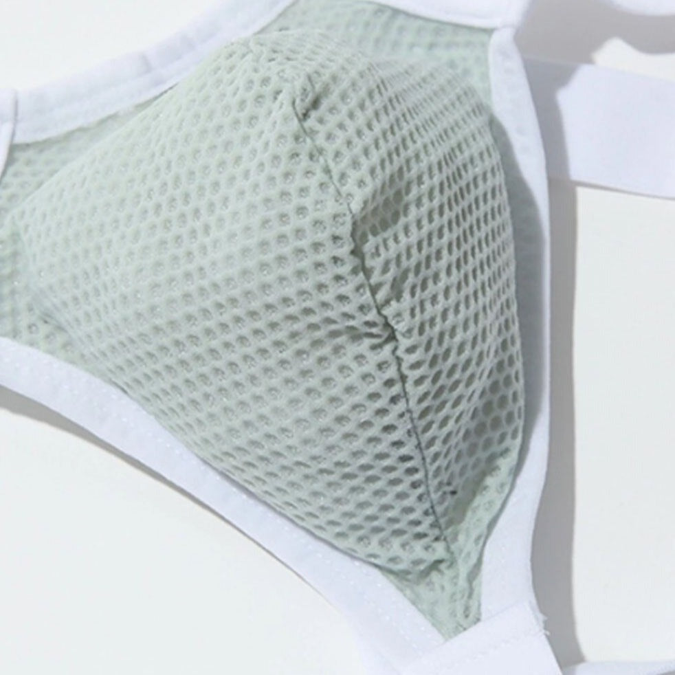details of Erotic Bondage and Metal Ring Gay Jockstrap- pridevoyageshop.com - gay men’s underwear and swimwear