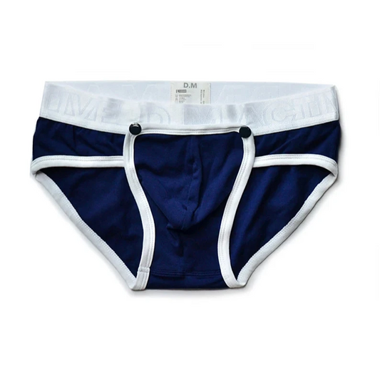 navy blue DM Unhook Detachable Briefs - pridevoyageshop.com - gay men’s thongs, boxers, briefs and jockstraps