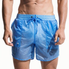 hot gay man in blue Gay Swimwear & Beachwear | Desmiit See Through Board Shorts - pridevoyageshop.com - gay men’s underwear and swimwear