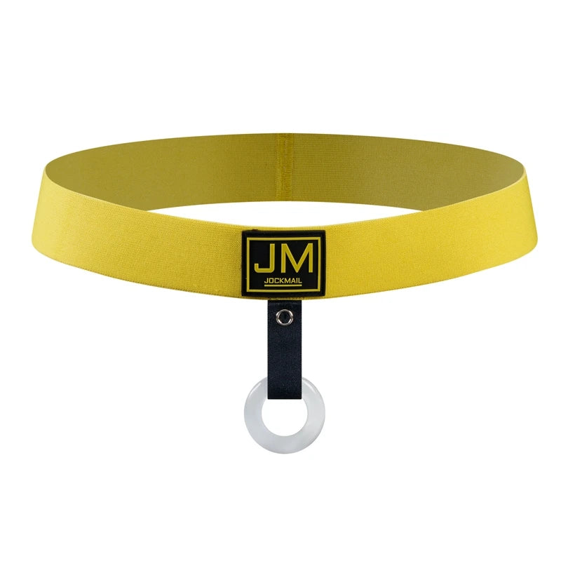 yellow JOCKMAIL Cock Ring Jockstrap - pridevoyageshop.com - gay men’s underwear and swimwear