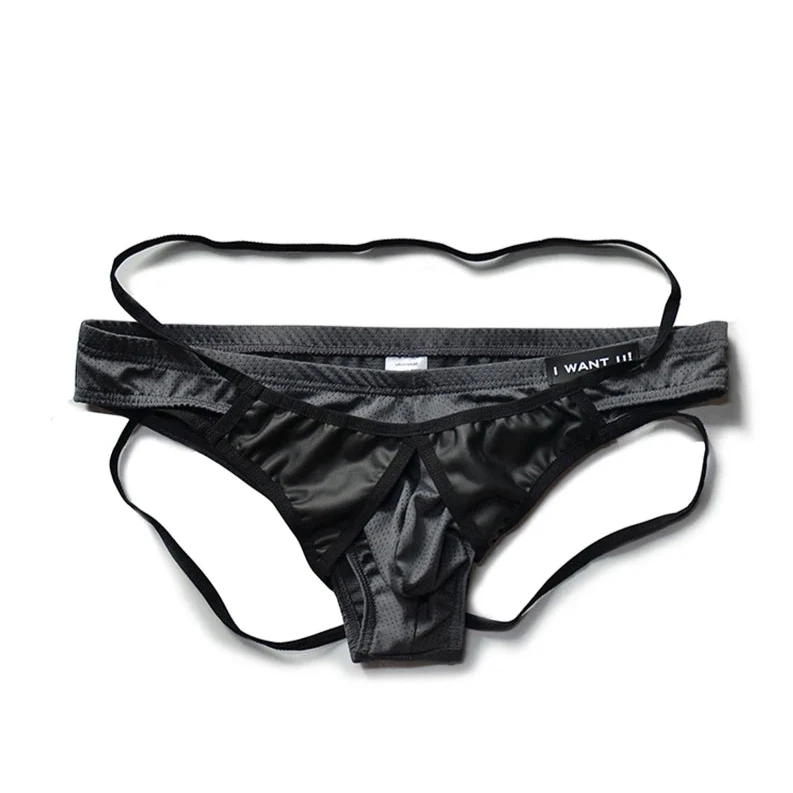 dark gray DM Hook-Up Briefs - pridevoyageshop.com - gay men’s thongs, boxers, briefs and jockstraps