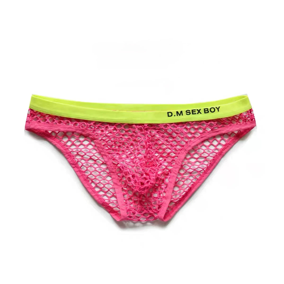 rose red DM Sexy Boy Fishnet Briefs - pridevoyageshop.com - gay men’s underwear and swimwear