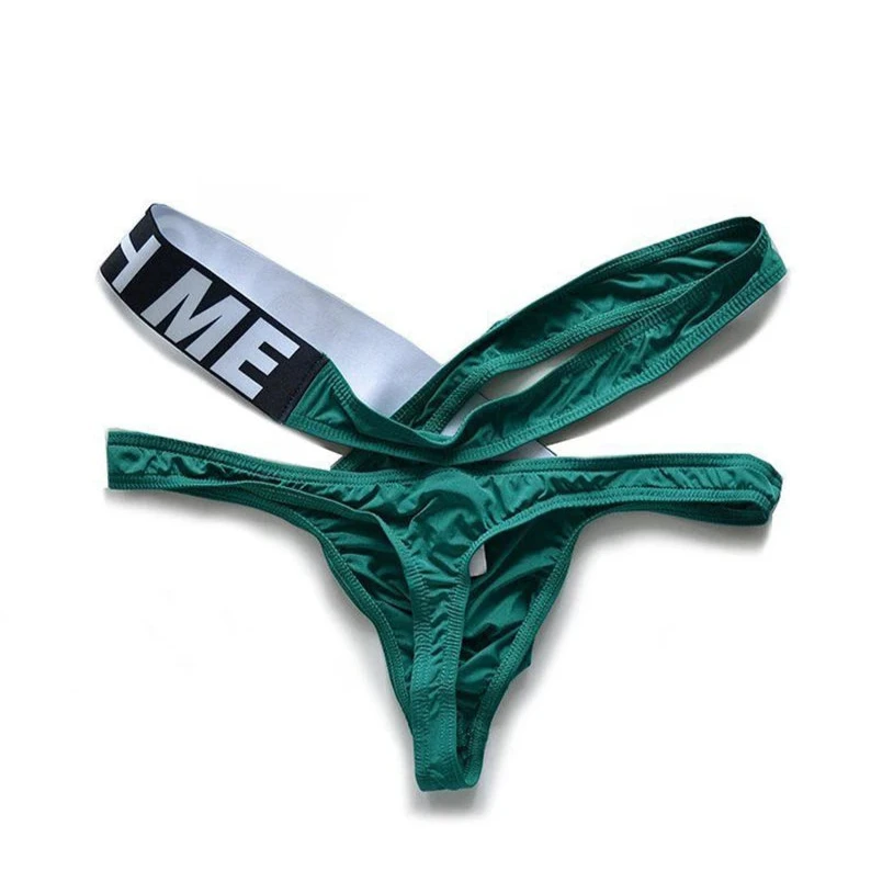green DM Touch Me Strap Thong - pridevoyageshop.com - gay men’s thongs, boxers, briefs and jockstraps