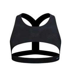 black JOCKMAIL Mesh Harness Crop Tops | Gay Crop Tops & Clubwear - pridevoyageshop.com - gay crop tops, gay casual clothes and gay clothes store