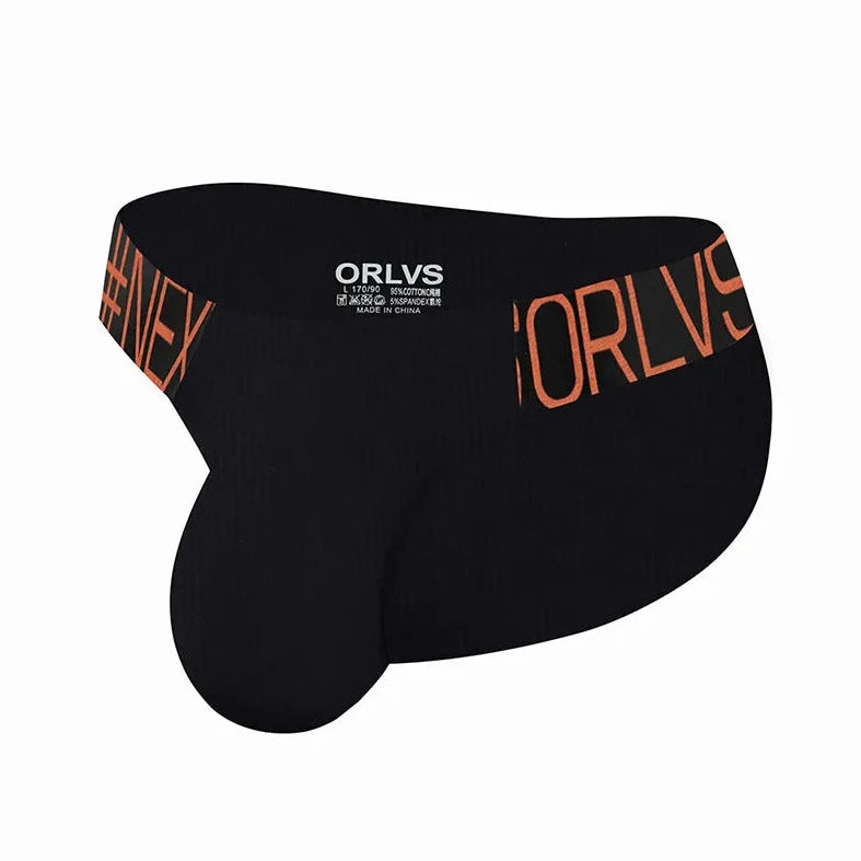 black ORLVS Men's Ribbed Briefs - pridevoyageshop.com - gay men’s underwear and swimwear