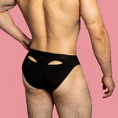 a hot man in black DM Peek Briefs - pridevoyageshop.com - gay men’s thongs, boxers, briefs and jockstraps