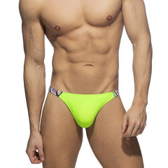 sexy gay man in green Gay Swimwear | DESMIIT Uplifted Package Swim Briefs- pridevoyageshop.com - gay men’s underwear and swimwear