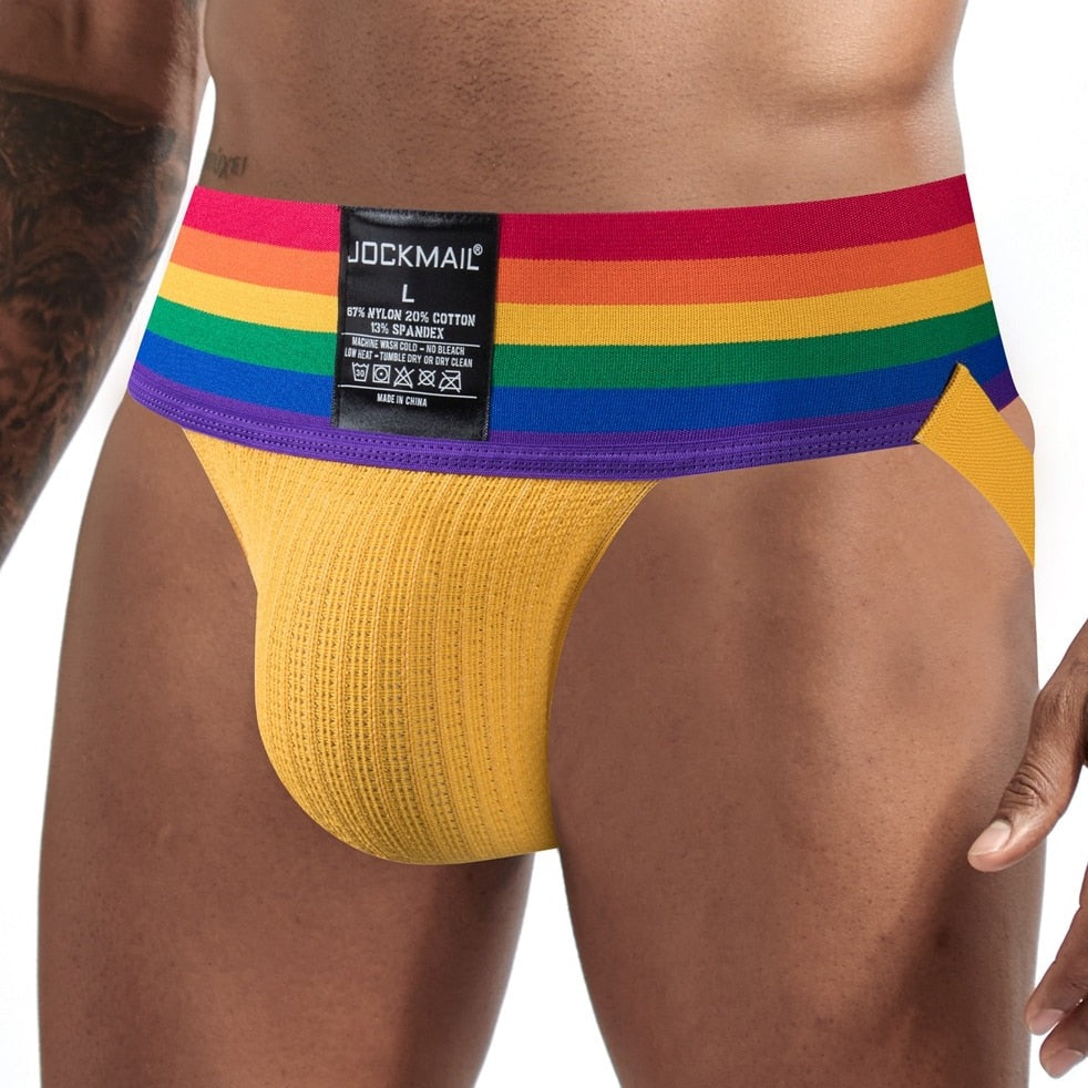 hot man in yellow Gay Jockstrap: Designer Jock Strap & Gay Athletic Supporter- pridevoyageshop.com - gay men’s underwear and swimwear