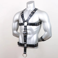 Command Cock Ring Body Harness - pridevoyageshop.com - gay men’s puppy play gear, lingerie, fishnet and fetish wear