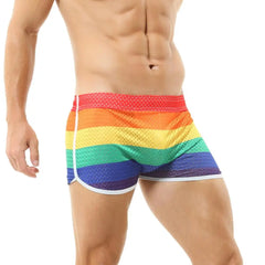 Men's Rainbow Mesh Boxer Briefs