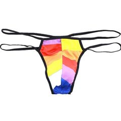 Big Man's Patterned Show Thong - pridevoyageshop.com - gay men’s underwear and swimwear