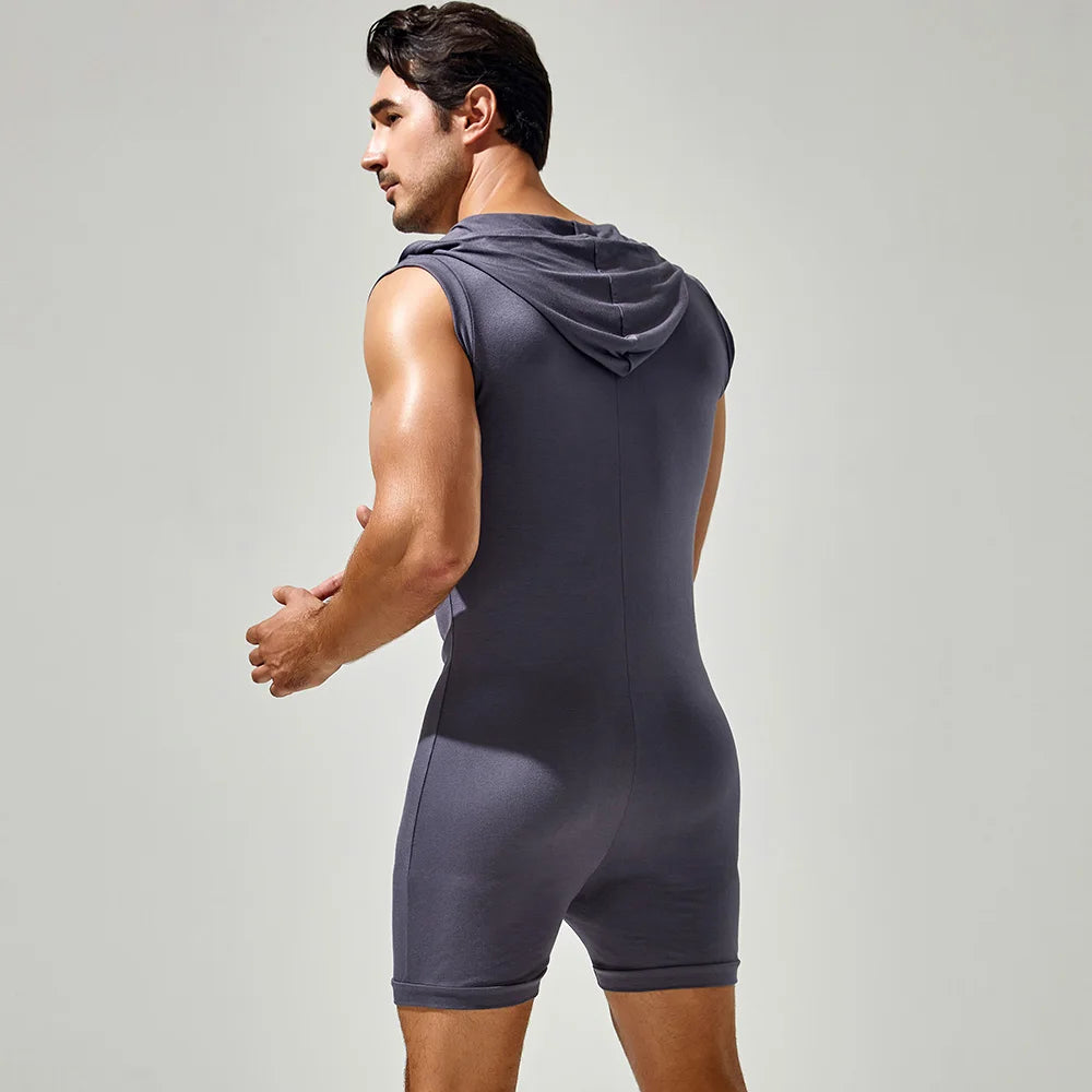 Meat Rack Hooded Onesie for Gay Men
