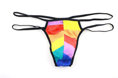 Big Man's Patterned Show Thong - pridevoyageshop.com - gay men’s underwear and swimwear