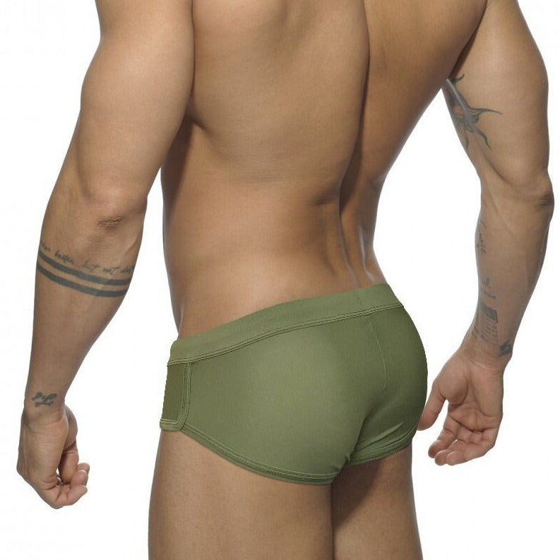 sexy gay man in green Gay Swimwear | Men's Military Swim Briefs- pridevoyageshop.com - gay men’s underwear and swimwear