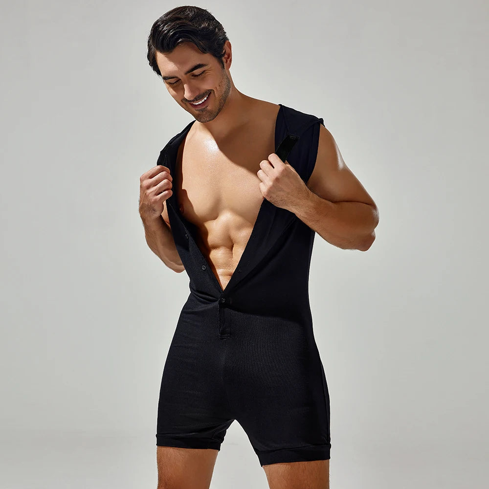 Meat Rack Hooded Onesie for Gay Men