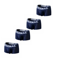 navy Jockmail Men's Mesh Boxer Briefs 4-Pack - pridevoyageshop.com - gay men’s underwear and swimwear