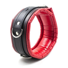 red Lust Puppy Padded Collar & Chain Leash - pridevoyageshop.com - gay men’s bodystocking, lingerie, fishnet and fetish wear