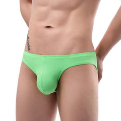 sexy gay man in green Men's Ice Silk Hung Briefs | Gay Men Underwear- pridevoyageshop.com - gay men’s underwear and swimwear