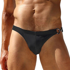 sexy gay man in black Gay Swimwear | Gay Men's Clipper Swim Briefs- pridevoyageshop.com - gay men’s underwear and swimwear