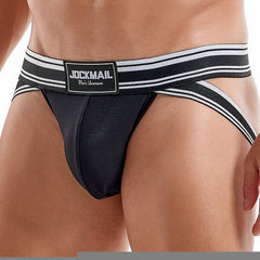 hot gay man in black Gay Gym Jockstraps: Jockmail Fiesta Rave Gay Jockstrap- pridevoyageshop.com - gay men’s underwear and swimwear