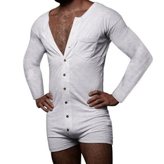 Leave It Open Long-Sleeve Onesie Pajamas for Gay Men