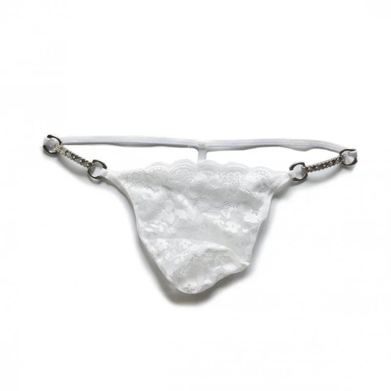 Floral Shadow Lace Men’s Thongs