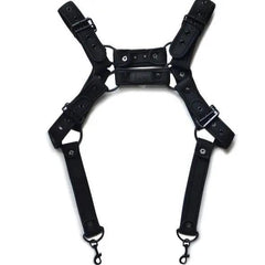 black Hard Grip Suspender Harness -pridevoyageshop.com - gay men’s harness, lingerie and fetish wear