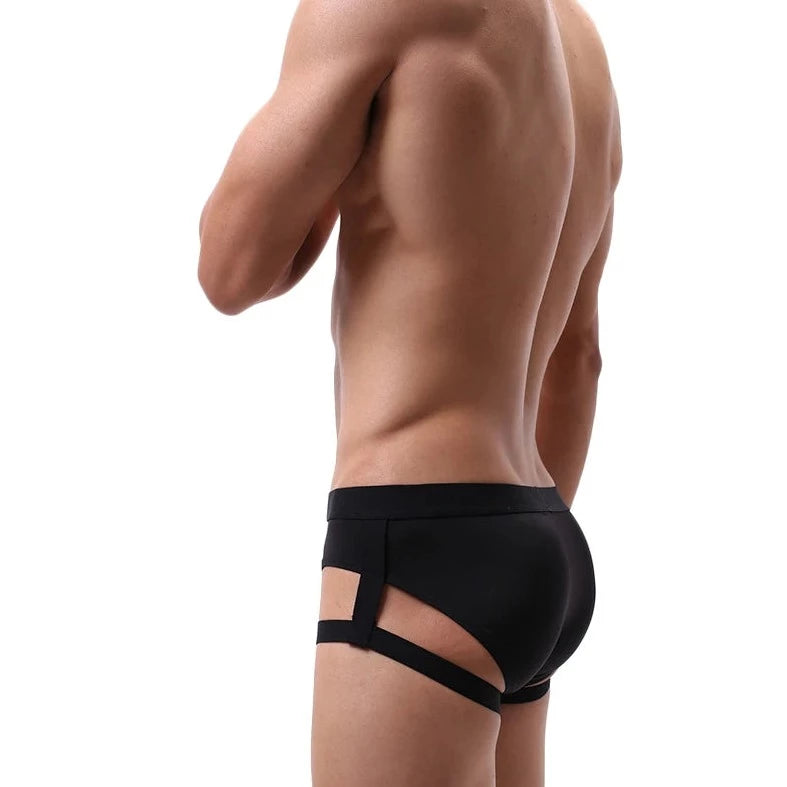 a hot gay man in black Gay Men's Bold Garter Briefs - pridevoyageshop.com - gay men’s underwear and swimwear