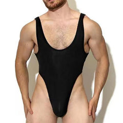 a sexy gay man black Extreme Thong Bodysuit - Men's Singlets, Bodysuits, Leotard & Unitard - pridevoyageshop.com