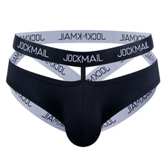 black Jockmail Bondage Jockstrap - pridevoyageshop.com - gay men’s underwear and swimwear