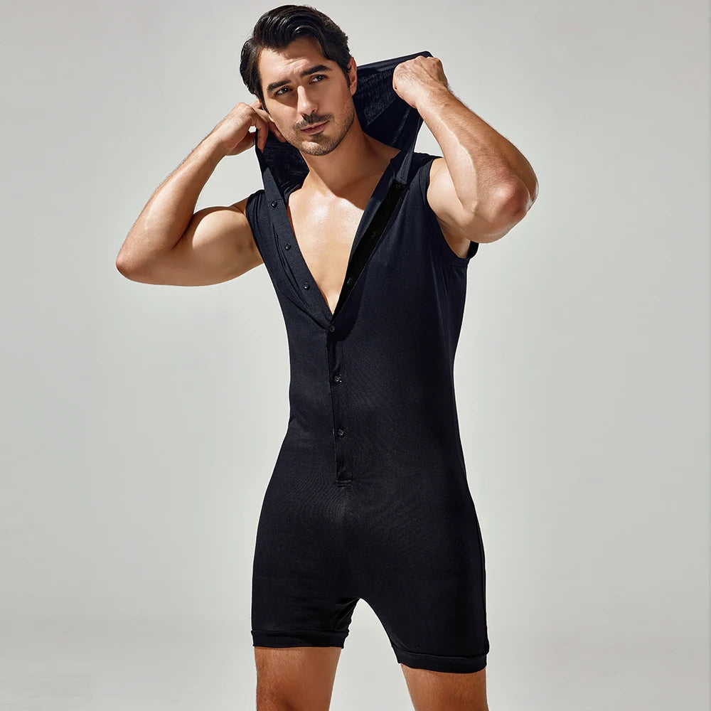 Meat Rack Hooded Onesie for Gay Men