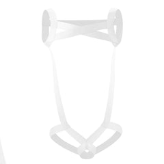 white Sexy Men's Full Body Elastic Harness | Gay Harness- pridevoyageshop.com - gay men’s harness, lingerie and fetish wear