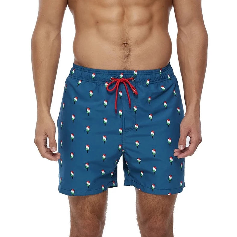 a hot gay man in Little Ice Cream Board Shorts - pridevoyageshop.com - gay men’s underwear and swimwear