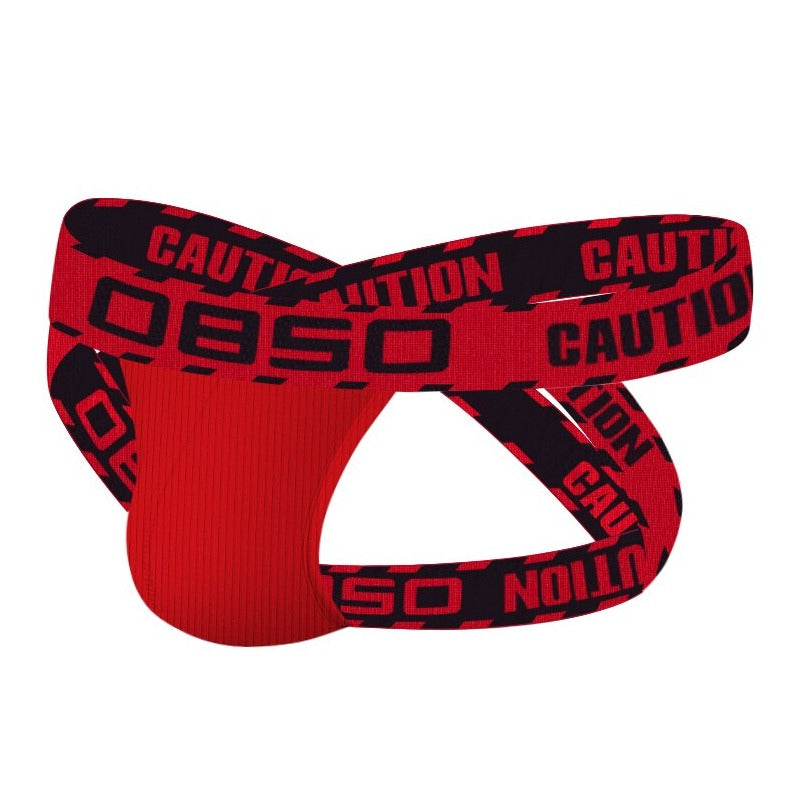 Red OBSO Men's G-String Jockstrap Underwear - pridevoyageshop.com - gay men’s underwear and swimwear