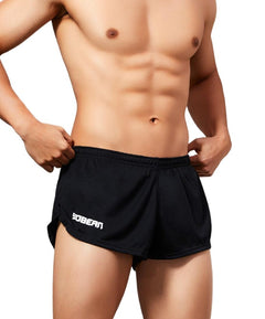 sexy gay man in black Seobean Men's Quick Dry Running Shorts | Gay Shorts - Men's Activewear, gym short, sport shorts, running shorts- pridevoyageshop.com