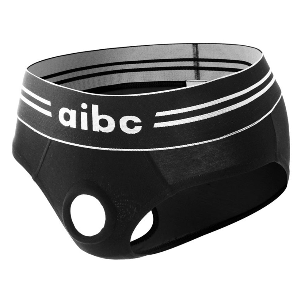 black Erotic No More Hiding Cock Ring Briefs | Gay Men Underwear- pridevoyageshop.com - gay men’s underwear and swimwear