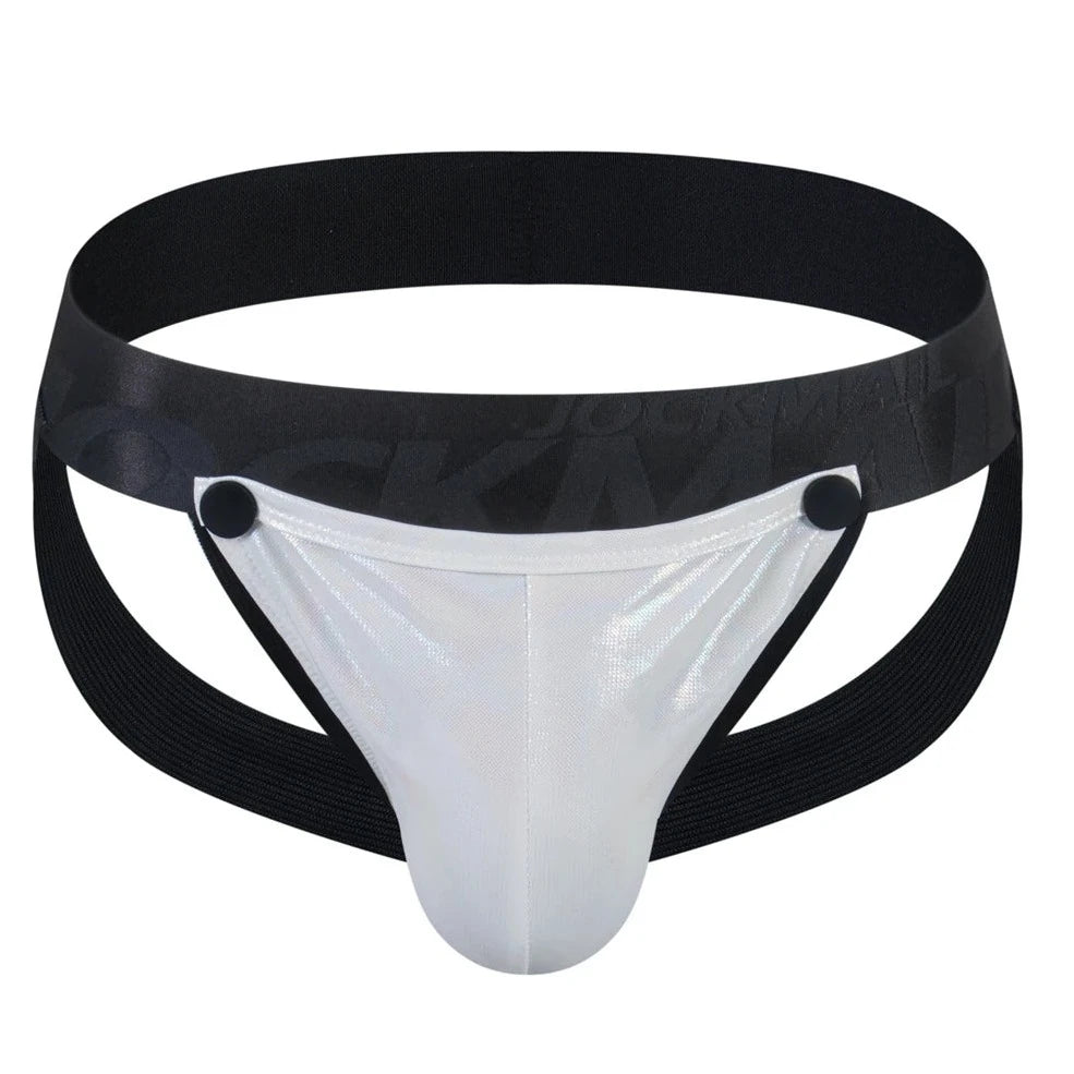 white Jockmail Circuit Party Jockstrap - pridevoyageshop.com - gay men’s underwear and swimwear