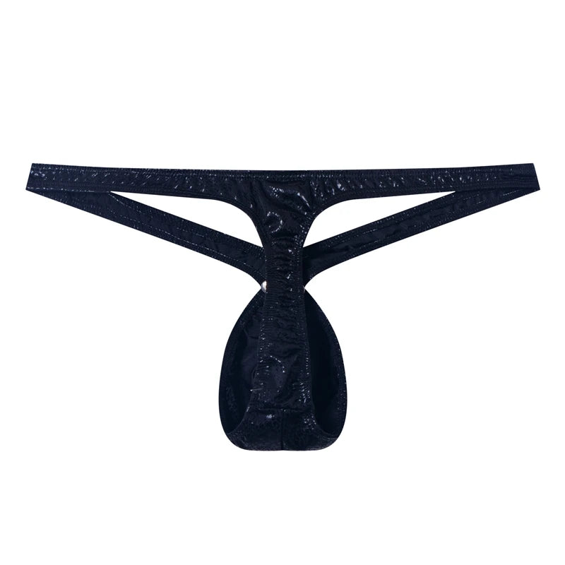black Jockmail Snakeskin Bare Thong - pridevoyageshop.com - gay men’s underwear and swimwear