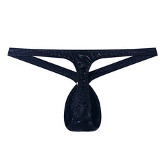 black Jockmail Snakeskin Bare Thong - pridevoyageshop.com - gay men’s underwear and swimwear