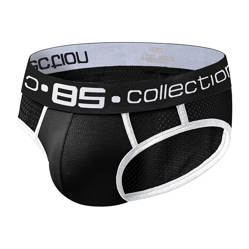 black Men's 85 Collection Mesh Briefs - pridevoyageshop.com - gay men’s underwear and swimwear