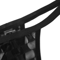 Men’s Checkmate Mesh Thong