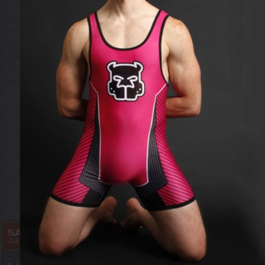 sexy gay man in Lavender Gay Singlet | "Furry" Puppy Play Singlets with Zipper - Men's Singlets, Bodysuits, Rompers & Jumpsuits - pridevoyageshop.com