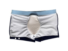 details of Gay Swimwear | Men's Square Cut Racing Stripe Swim Trunks - pridevoyageshop.com - gay men’s underwear and swimwear