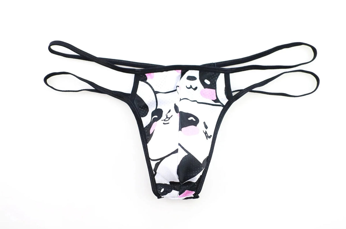 Big Man's Patterned Show Thong - pridevoyageshop.com - gay men’s underwear and swimwear
