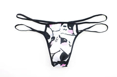 Big Man's Patterned Show Thong - pridevoyageshop.com - gay men’s underwear and swimwear