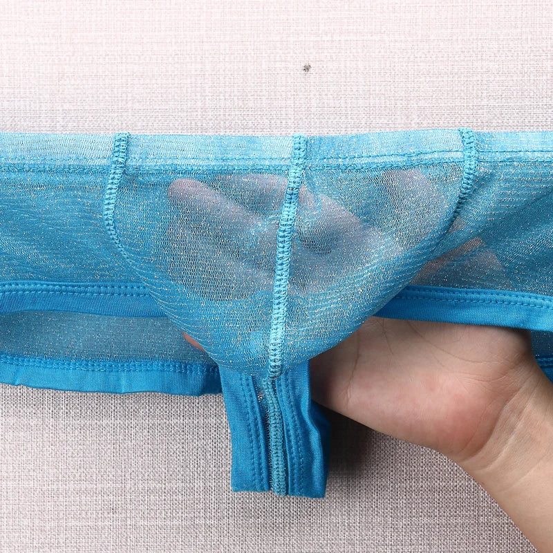 details of Gay men's Buns Out Bling Bling Mesh Briefs - pridevoyageshop.com - gay men’s underwear and swimwear